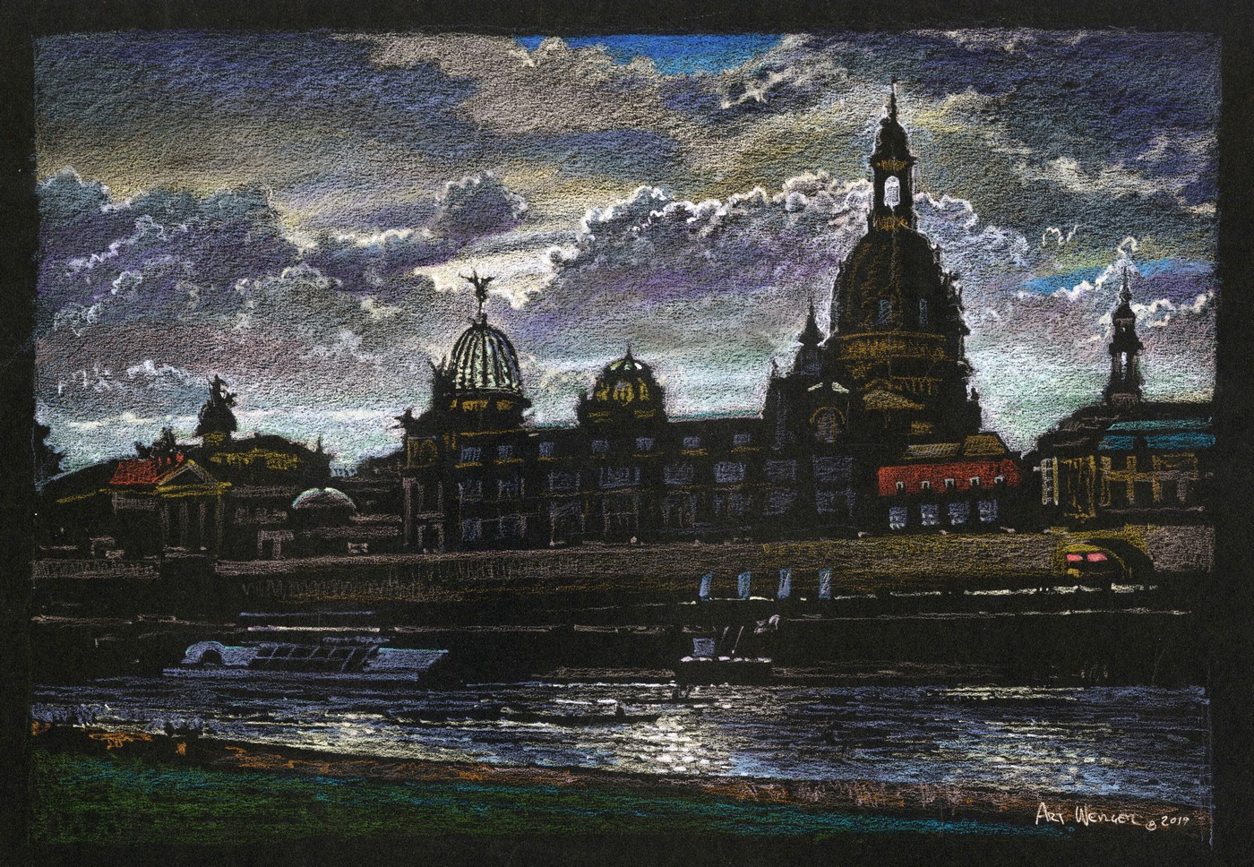 View Across the Elba, Dresden